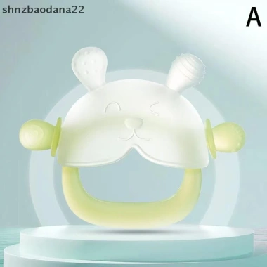 Thanh mài răng silicon hình nấm an toàn cho bé 0-3 tuổi - cao cấp, không đau, dễ cầm