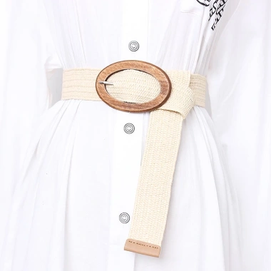 Thắt Lưng Bện Dây Co Giãn Khóa Gỗ Boho Thời Trang Nữ Đi Biển - 60.712₫