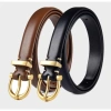 Thắt Lưng Da Bò Đen - Phong Cách Hàn Quốc Đơn Giản, Thời Trang, Giá 99.085₫ 7
