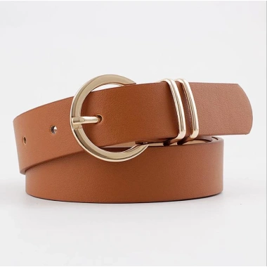Thắt lưng da bò nữ phong cách phương Tây - Màu hồng/đen, giảm giá còn 54.999₫
