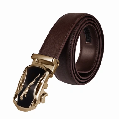 Thắt Lưng Da Cá Sấu 3.5cm Đen - Khóa Tự Động, Thời Trang Nam, Giá chỉ 83.882₫