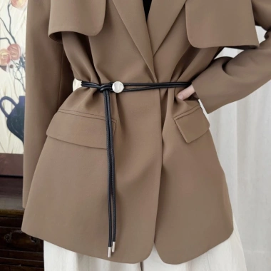 Thắt lưng da mềm nữ - Phối đẹp áo len, blazer, giá ưu đãi 64.788 VNĐ