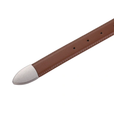 Thắt lưng da nữ cổ điển 2.3cm da bò, khóa bạc, thiết kế tối giản - 125.168₫