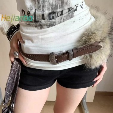 Thắt lưng da PU lông thú giả Hàn Quốc - Cá tính, hợp jeans, chỉ 123.310₫ 7 Thắt lưng da PU lông thú giả Hàn Quốc - Cá tính, hợp jeans, chỉ 123.310₫ 7