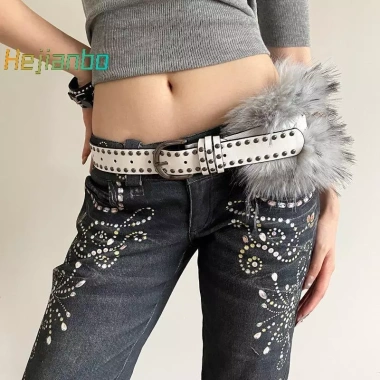 Thắt lưng da PU lông thú giả Hàn Quốc - Cá tính, hợp jeans, chỉ 123.310₫ 9 Thắt lưng da PU lông thú giả Hàn Quốc - Cá tính, hợp jeans, chỉ 123.310₫ 9