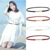 Thắt Lưng Da Thật Đen Khóa Kim Loại - Thiết Kế Thời Trang Nữ, Giá Ưu Đãi 83.600₫