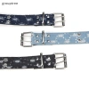 Thắt lưng Grouptree phong cách punk đen và xanh denim, nam nữ, giảm giá 23% 5