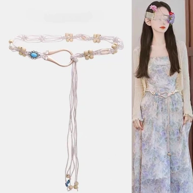Thắt lưng nữ boho dân tộc vỏ hạt gỗ - thiết kế tinh tế cho kỳ nghỉ, giá 69.626 VND 2 Thắt lưng nữ boho dân tộc vỏ hạt gỗ - thiết kế tinh tế cho kỳ nghỉ, giá 69.626 VND 2