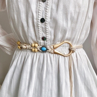 Thắt lưng nữ boho dân tộc vỏ hạt gỗ - thiết kế tinh tế cho kỳ nghỉ, giá 69.626 VND 3 Thắt lưng nữ boho dân tộc vỏ hạt gỗ - thiết kế tinh tế cho kỳ nghỉ, giá 69.626 VND 3