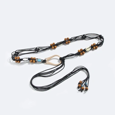 Thắt lưng nữ boho dân tộc vỏ hạt gỗ - thiết kế tinh tế cho kỳ nghỉ, giá 69.626 VND 6 Thắt lưng nữ boho dân tộc vỏ hạt gỗ - thiết kế tinh tế cho kỳ nghỉ, giá 69.626 VND 6