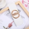 Thắt lưng nữ co giãn bản rộng màu vàng đỏ trắng, khóa chữ D thời trang, 58.864₫ 2
