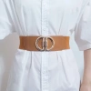 Thắt lưng nữ co giãn bản rộng màu vàng đỏ trắng, khóa chữ D thời trang, 58.864₫ 9