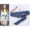 Thắt lưng nữ denim ghim khóa rộng retro trẻ trung: phụ kiện thời trang