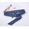 Thắt lưng nữ denim ghim khóa rộng retro trẻ trung: phụ kiện thời trang 2