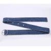 Thắt lưng nữ denim ghim khóa rộng retro trẻ trung: phụ kiện thời trang 3