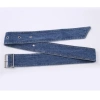 Thắt lưng nữ denim ghim khóa rộng retro trẻ trung: phụ kiện thời trang 4