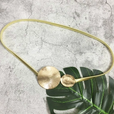 Thắt Lưng Nữ Khóa Kim Loại Hình Tròn Họa Tiết Lá Sang Trọng - Giá 53.529₫
