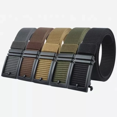 Thắt Lưng Nylon Không Răng Khóa Tự Động Đa Năng Cho Nam - Bền Thoải Mái, Giá 77.561 VND