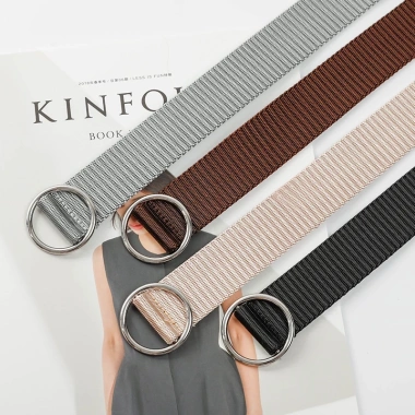 Thắt Lưng Vải Canvas Nam Nữ Khóa Hợp Kim Bền Đẹp - Giá Ưu Đãi 48.935₫