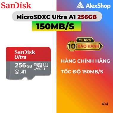 Thẻ Nhớ MicroSD SanDisk Ultra 64/128/256GB 100MB/s Chính Hãng Có Tem Giá 668.000