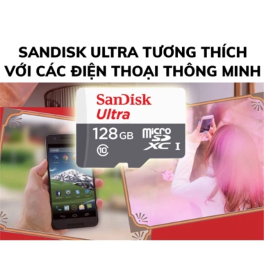 Thẻ Nhớ MicroSD SanDisk Ultra 64/128/256GB 100MB/s Chính Hãng Có Tem Giá 668.000 3 Thẻ Nhớ MicroSD SanDisk Ultra 64/128/256GB 100MB/s Chính Hãng Có Tem Giá 668.000 3