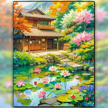 Thêu Chữ Thập 2.025 Chỉ Thêu Đẹp Nhỏ cho Người Mới Bắt Đầu Giá 325.068 VND