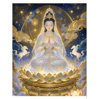 Thêu chữ thập Guanyin Empress Wish Come True 2.025 phong cách mới giá 325.068