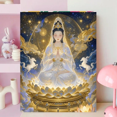 Thêu chữ thập Guanyin Empress Wish Come True 2.025 phong cách mới giá 325.068