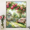 Thêu Chữ Thập Phong Cách Mới 2.025 Châu Âu Vườn Phong Cảnh In Tay Tự Làm 3