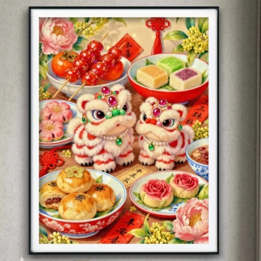 Thêu Cross Stitch Sư Tử Đánh Thức 2.026 - Phong Cách Mới, Ren, Giá Ưu Đãi 312k