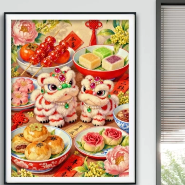 Thêu Cross Stitch Sư Tử Đánh Thức 2.026 - Phong Cách Mới, Ren, Giá Ưu Đãi 312k