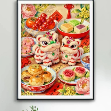 Thêu Cross Stitch Sư Tử Đánh Thức 2.026 - Phong Cách Mới, Ren, Giá Ưu Đãi 312k 4 Thêu Cross Stitch Sư Tử Đánh Thức 2.026 - Phong Cách Mới, Ren, Giá Ưu Đãi 312k 4