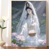 Thêu Ren Cross Stitch Quan Âm 2.025 - Trung Hoa Sen, Full Thêu, 325.068 VND 3