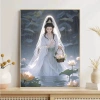 Thêu Ren Cross Stitch Quan Âm 2.025 - Trung Hoa Sen, Full Thêu, 325.068 VND 9