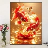 Thêu ren Sen Cross Stitch 2.025 phong cách mới - Mảnh nhỏ Koi In chữ thập Thêu riêng 3