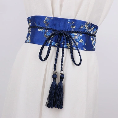 Thêu Rộng Hanfu Nữ Thắt Lưng Eo Vải Hàn Quốc Nhật Bản Dân Tộc 102.059 VND