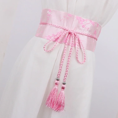 Thêu Rộng Hanfu Nữ Thắt Lưng Eo Vải Hàn Quốc Nhật Bản Dân Tộc 102.059 VND