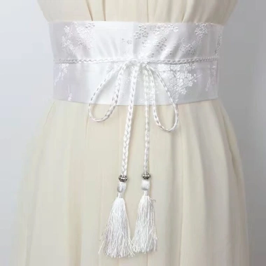 Thêu Rộng Hanfu Nữ Thắt Lưng Eo Vải Hàn Quốc Nhật Bản Dân Tộc 102.059 VND