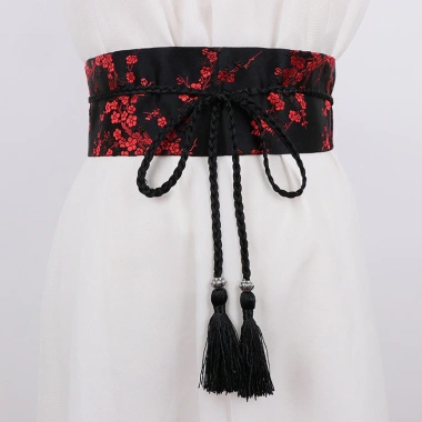 Thêu Rộng Hanfu Nữ Thắt Lưng Eo Vải Hàn Quốc Nhật Bản Dân Tộc 102.059 VND