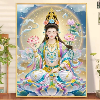 Thêu Tay Guanyin 2.025 Tượng Phật Trung Quốc Phong Cách Mới Gói Thêu Chất Liệu 325.068 VND