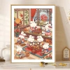 Thêu tay Little Cold Rabbit 2.026 Cross Stitch phong cách mới thỏ hoạt hình chất liệu bán thành phẩm giảm giá 22%