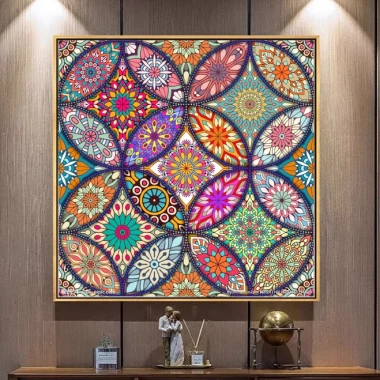 Thêu Thập Chữ Mandala Kim Cương 2.026 Handmade, gói sẵn giá ưu đãi 277,132₫