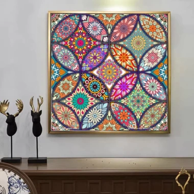 Thêu Thập Chữ Mandala Kim Cương 2.026 Handmade, gói sẵn giá ưu đãi 277,132₫