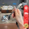 Thìa ăn cơm bún phở cán khắc vân inox 18/10 CKM123 – Giá ưu đãi 49.000