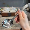 Thìa ăn cơm bún phở cán khắc vân inox 18/10 CKM123 – Giá ưu đãi 49.000 3