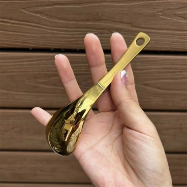 Thìa ăn cơm phở inox 316 GB72, cán vạch mài mờ, lỗ treo tiện lợi - chỉ 65.000đ