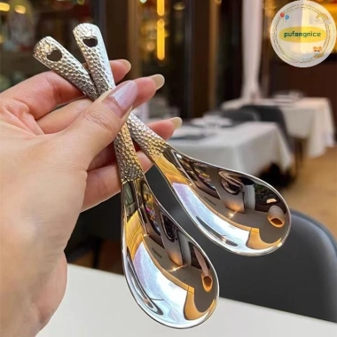 Thìa Canh Inox Pufangnice Đánh Bóng Gương Bạc, Thìa Dung Tích Lớn – Bộ Đồ Ăn Nhà Bếp VN Giá Ưu Đãi 36.740₫