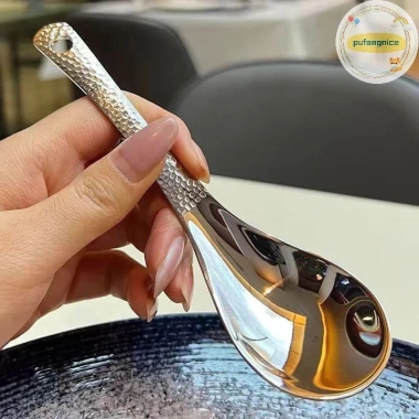 Thìa Canh Inox Pufangnice Đánh Bóng Gương Bạc, Thìa Dung Tích Lớn – Bộ Đồ Ăn Nhà Bếp VN Giá Ưu Đãi 36.740₫