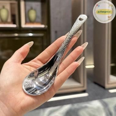 Thìa Canh Inox Pufangnice Đánh Bóng Gương Bạc, Thìa Dung Tích Lớn – Bộ Đồ Ăn Nhà Bếp VN Giá Ưu Đãi 36.740₫