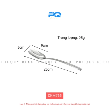Thìa inox 316 bản to chockmen muôi múc đồ xào C765 - Giá ưu đãi 95.000₫ 2 Thìa inox 316 bản to chockmen muôi múc đồ xào C765 - Giá ưu đãi 95.000₫ 2